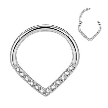 Imagem de Brincos CM Crareesi Mania 16G em aço inoxidável Daith 8mm/10mm
