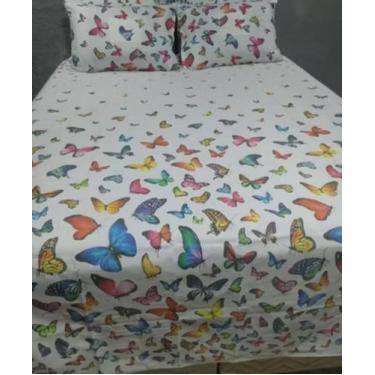 Imagem de Lençol Casal de Cima Sem Elástico (Com Bainha) 2,20mx2,40m Algodão 160