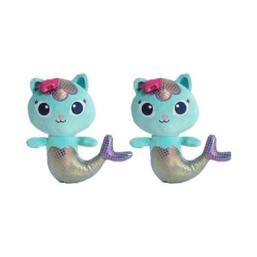 Imagem de Boneca De Pelúcia De Gato Sereia Para Crianças, Brinquedo De Desenho A