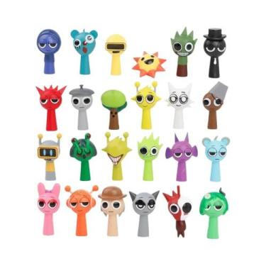 Imagem de 24/48 Peças Sprunki Action Figures Anime Desenho Animado Brinquedos De