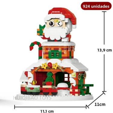 Imagem de Mini Árvore De Natal Para Crianças, Modelo De Casa Do Papai Noel, Bloc
