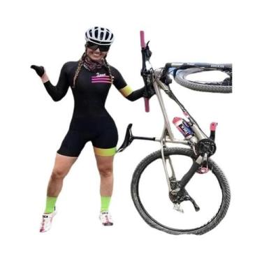 Imagem de Conjunto De Ciclismo Feminino De Manga Longa Com Design De Macaco Para