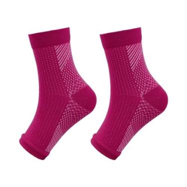 Imagem de Meias De Compressão Para Suporte Do Tornozelo, Protetor Antifadiga Par