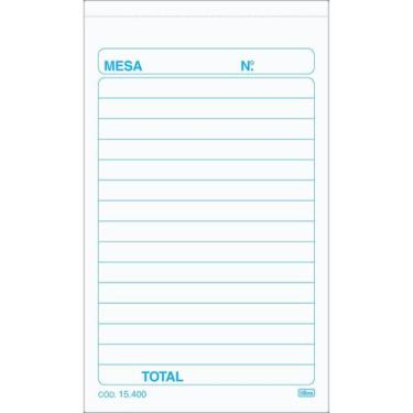 Imagem de Bloco Pedido De Mesa 2 Vias 50 Folhas C/ Papel Autocopiativo - Tilibra