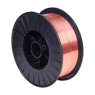 Imagem de Arame mig Aço Carbono Solda Com Gás 0,8mm Carretel 1kg Pequeno er70S6 