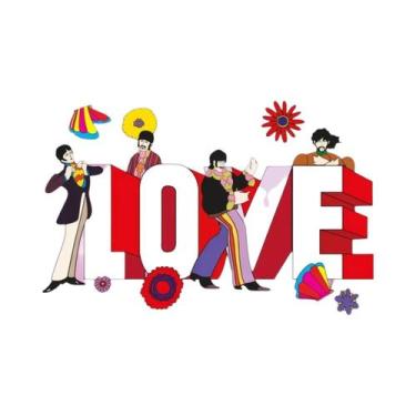 Imagem de Pintura Em Tela Dos Beatles Com Tema De Submarino, Decoração Para Sala