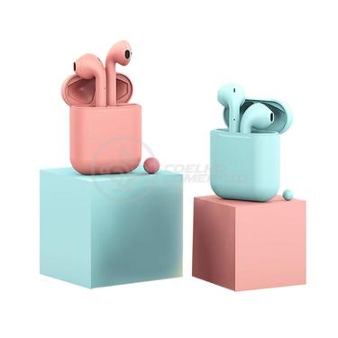 Imagem de Kit Fone de Ouvido sem Fio Smart Bracelet Inpods I12 TWS Macaron para Casal com Som Est...
