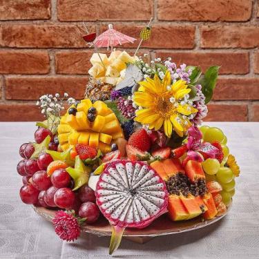 Imagem de Cesta de Frutas para Café da Tarde Primavera  Caminho da Fazenda