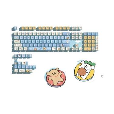Imagem de Keycap De Sublimação Térmica PBT Transparente Eva Rebuild of Evangelio
