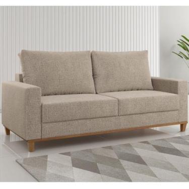 Imagem de Estofado Living 3 Lugares 1,80m Gael Linhao Castanho - Casa Giulia, Ca