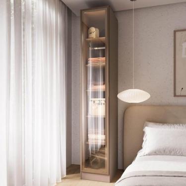 Imagem de Guarda-Roupa Modulado 100% MDF 1 Porta Reflecta Orion CabeCasa Madeira