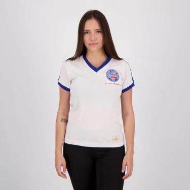 Imagem de Camisa Bahia Retrô 1988 Feminina Branca - Retromania, M