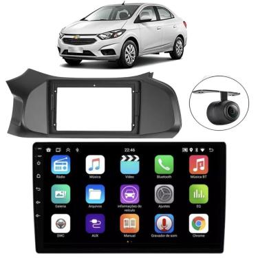 Imagem de Central Multimídia Automotiva 2 Din Android 9 Pol E-tech Premium 9 IPS Full Touch Screen Wi-Fi Bluetooth USB Preto