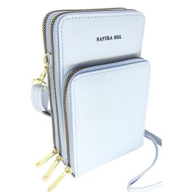 Imagem de Bolsa feminina transversal tiracolo porta celular premium  - glamour, 
