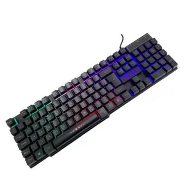 Imagem de Teclado Gamer Pro Madset Com Led RGB Anti-Ghosting Semi-Mecânico KP-20