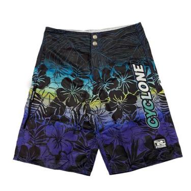 Imagem de Bermuda Cyclone Tactel  Azul e Roxo 020121441, Azul, 46