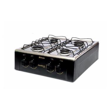 Imagem de Fogão de Mesa Braslar 4 Bocas Asiático Mesa Inox Preto