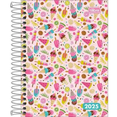 Imagem de Agenda Espiral 2025 D+ Feminina M4 C/ 176 Folhas - TILIBRA, SORVETES