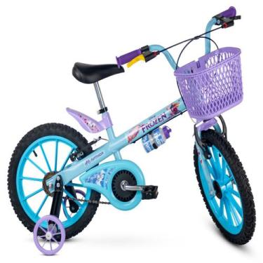 Imagem de Bicicleta Menina Infantil Frozen Aro16 Disney Nathor Rodinha