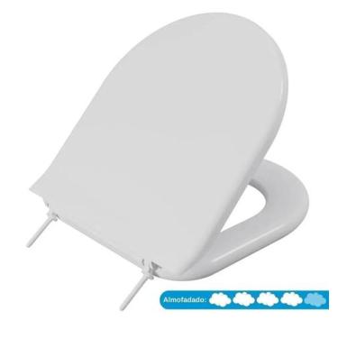 Imagem de Assento Sanitário Almofadado Incepa Calypso Astra Branco 01 TCP/K*BCO-