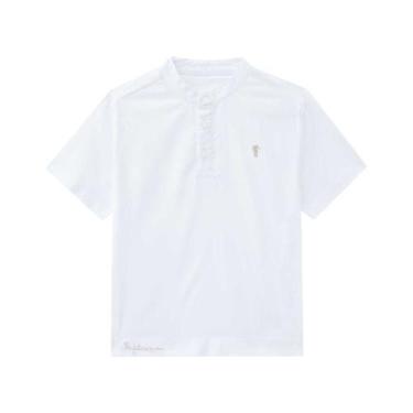 Imagem de Camisa bata Infantil Menino Onda Marinha Ref 1223036, 1, Branco