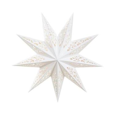 Imagem de Enfeite Pendente Estrela Feliz Natal Para Decoração De Árvore De Natal