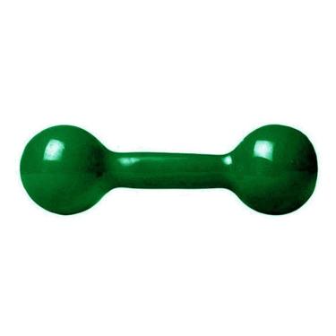 Imagem de Halter Emborrachado 4kg para Fortalecimento Muscular Resistente à Oxidação Verde Kikos
