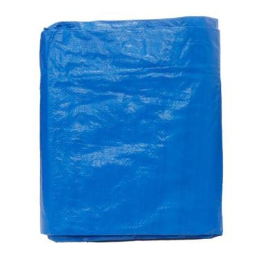 Imagem de Lona para Carreteiro Lona de Carreteiro 4x3 100g-m2 para Proteção de Cargas Azul Western