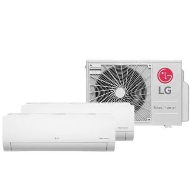 Imagem de Ar Condicionado Bi Split LG 18000 BTUs (HW 2x7K) Quente e Frio Inverter 220V R32 Z2UW18GFB1
