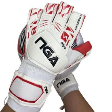 Imagem de Luva de Goleiro NGA Soccer Brio Látex Alemão Profissional 4mm Corte Ge