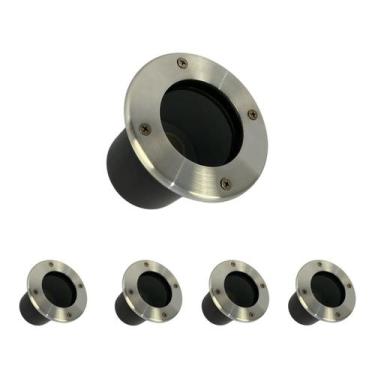 Imagem de Kit 10 Embutido De Solo Gu10 Mr16 Escovado - Iluminar Ambiente