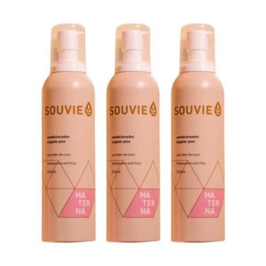 Imagem de Kit 3 Condicionador Organic Poo Mães Hidratação Souvie 250ml