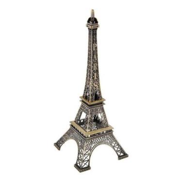 Imagem de KIT 10 - Mini Torre Eiffel - 8 CM - Paris Enfeite Metal Decoração Pres