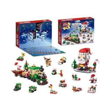 Imagem de Blocos De Montar De Aldeia De Natal: Árvore De Natal, Peças De Encaixe