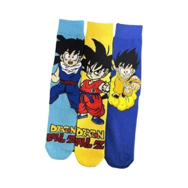 Imagem de 1/2/3/5 Pares de Meias de Cosplay de Anime Dragon Ball, Tricotadas e R