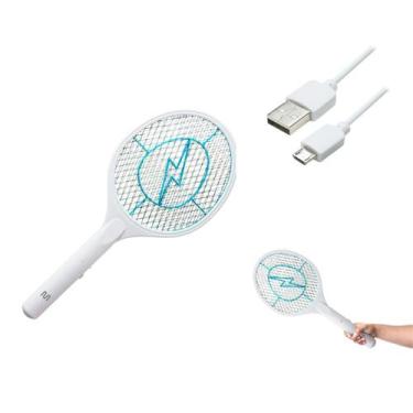 Imagem de Raquete Elétrica Mata Insetos Multi HC034 Bivolt  Branco