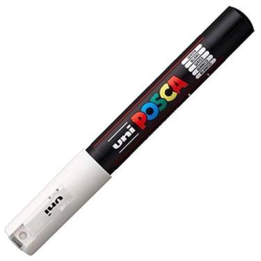 Imagem de Marcador Uni-Ball Posca PC1M Extra Fino Branco Kit com 2