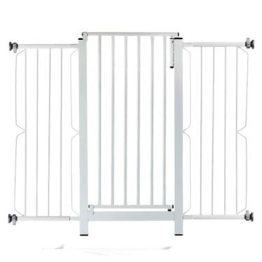 Imagem de Grade e portão para cachorro bebê pet, vãos de 106cm a 110cm - Grade M