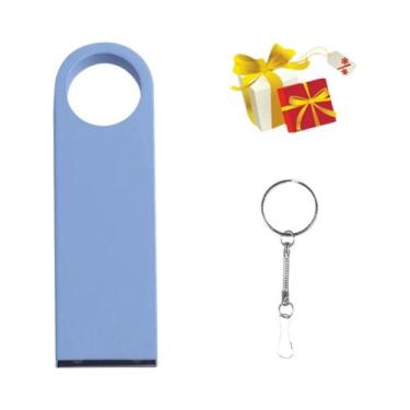 Imagem de Pen Drive USB De Metal 128GB 64GB 32GB 4GB 8GB 16GB Com Corrente Gráti