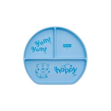 Imagem de Prato Silicone Com Divisórias Ventosa Infantil Play Time Fisher Price