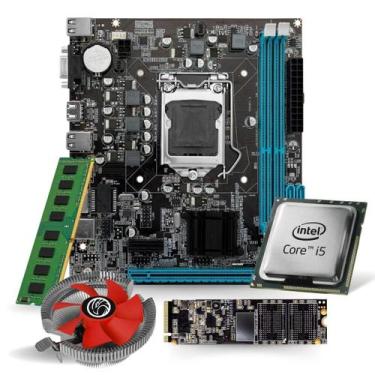 Imagem de Kit Pl Mãe H81 + Proc. I5 4570 + Mem. 16gb Ddr3 + Cooler + M.2 256gb -
