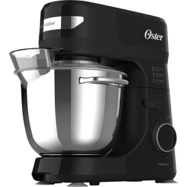 Imagem de Batedeira Planetária Oster Inox III Preto 127V 850W 4L, Preto, Inox II