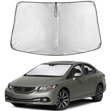 Imagem de Protetor Solar para Para-brisa EcoNour Honda Civic 2012-2015 Bloqueado