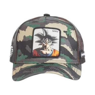 Imagem de Boné De Malha Hip-Hop Ajustável Com Bordado Do Dragon Ball Son Goku Pa