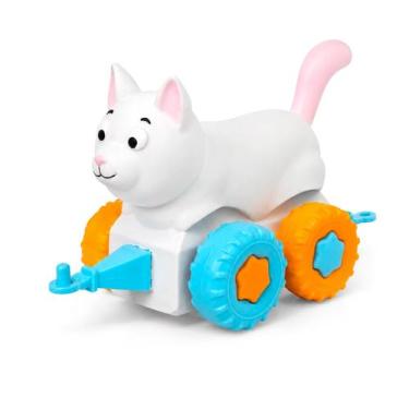 Imagem de Trenzinho Farm Racing Animals Bichinhos Com Rodas E Encaixáveis Para B