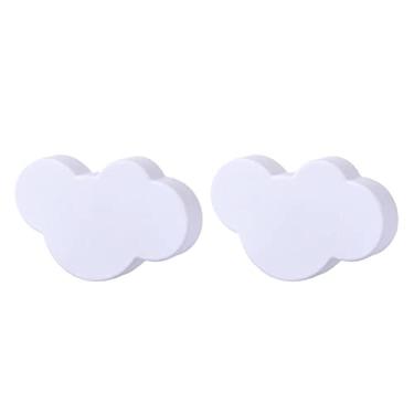 Imagem de 2/4/6/10 pcs Mobiliário de nuvem dos desenhos animados lida com os botões de quarto das crianças PVC Botão da porta do punho da puxão da gaveta para o armário da gaveta das crianças puxa YYDFPIIA