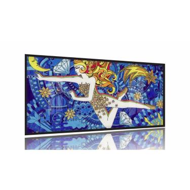 Imagem de Quadro  Beatle.s Lucy In The Sky With Diamonds 130x60 Moldura Preta 2x2