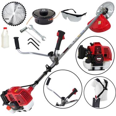 Imagem de Roçadeira Lateral Premium Kawashima KW3300L 2 Tempos 32.6cc Robusta, Potente e de Alta Durabilidade Com Lâmina de Vídia