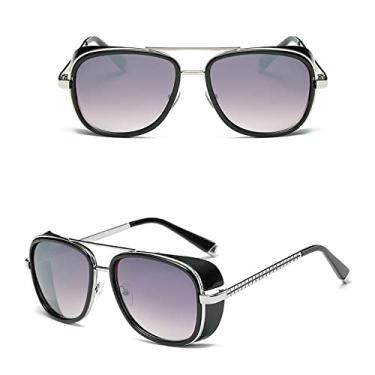 Imagem de Sunglasses Men retro Sun glasses UV400 Sunglasses Men Women Driving Fishing Retro Sun Glasses Male Metal Sunglasses For Man UV400,9,XY62,C3,china