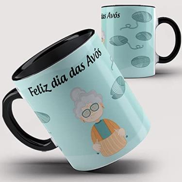 Imagem de Caneca Preta Feliz dia dos Avós 46ia